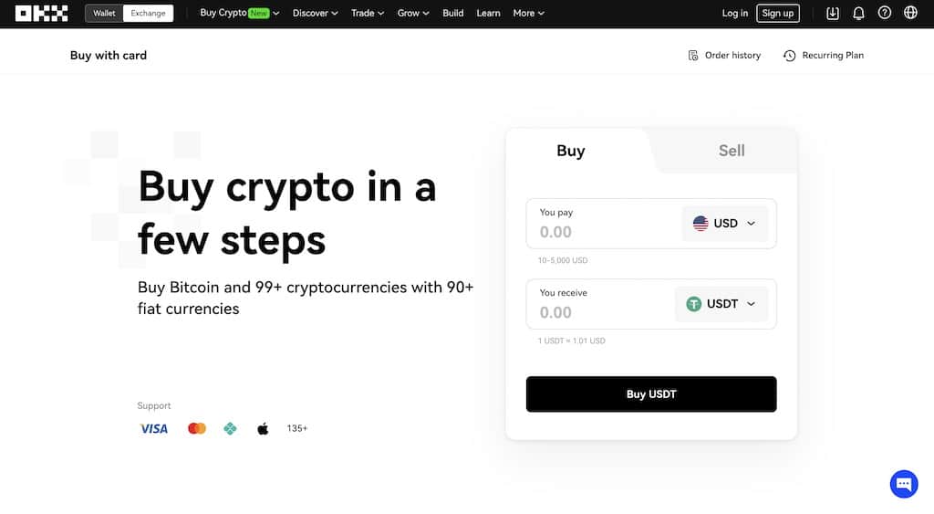 Buy Crypto on OKX