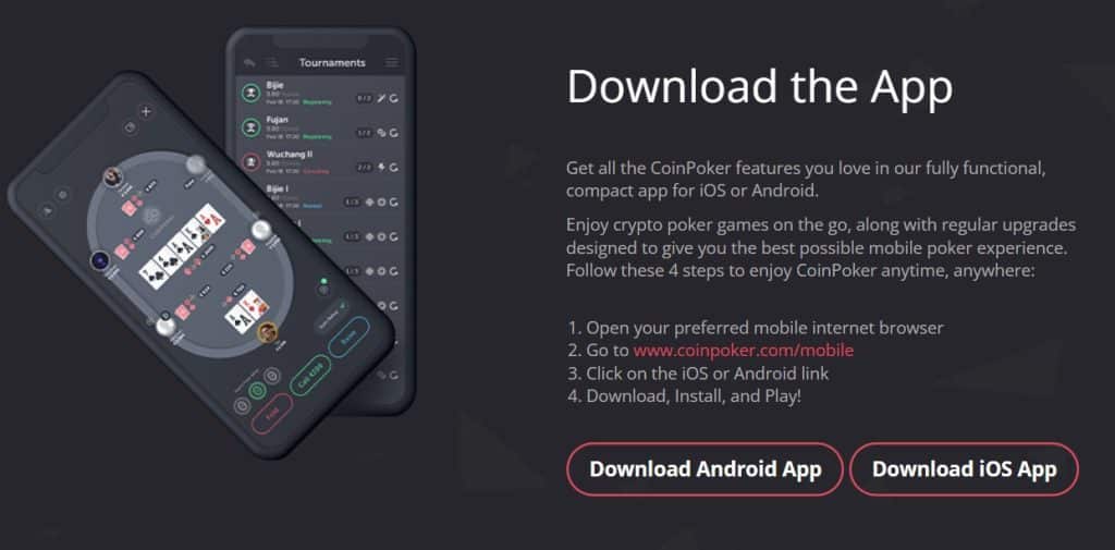 CoinPoker Mobile App