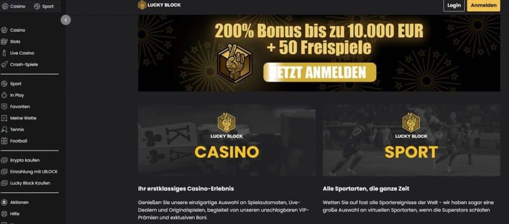 Lucky Block Casino - Ripple Casinos