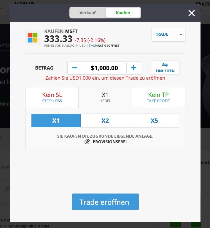 Microsoft Aktie kaufen eToro