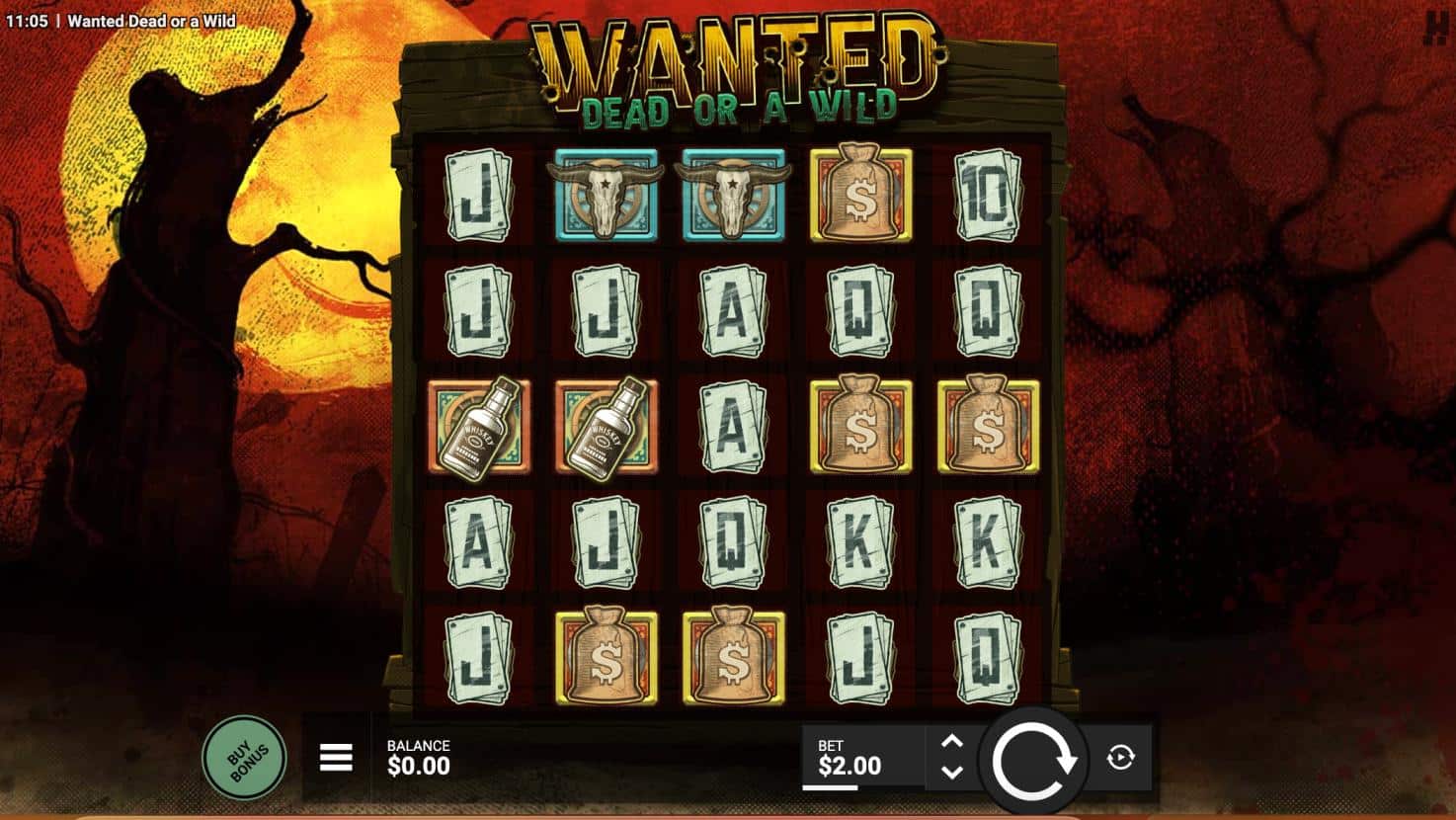 Wanted Dead or a Wild slot