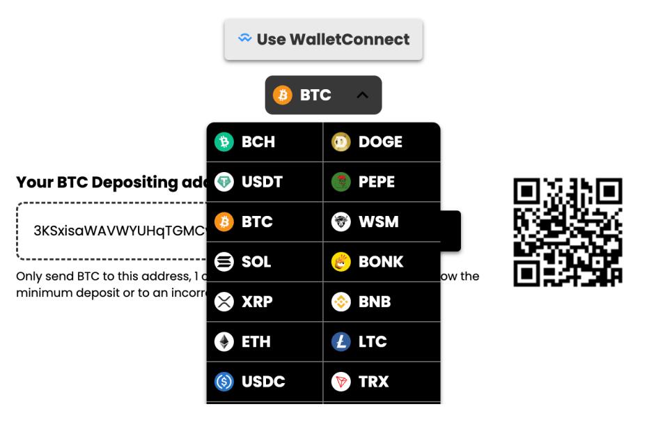 Deposit BTC to play online roulette 