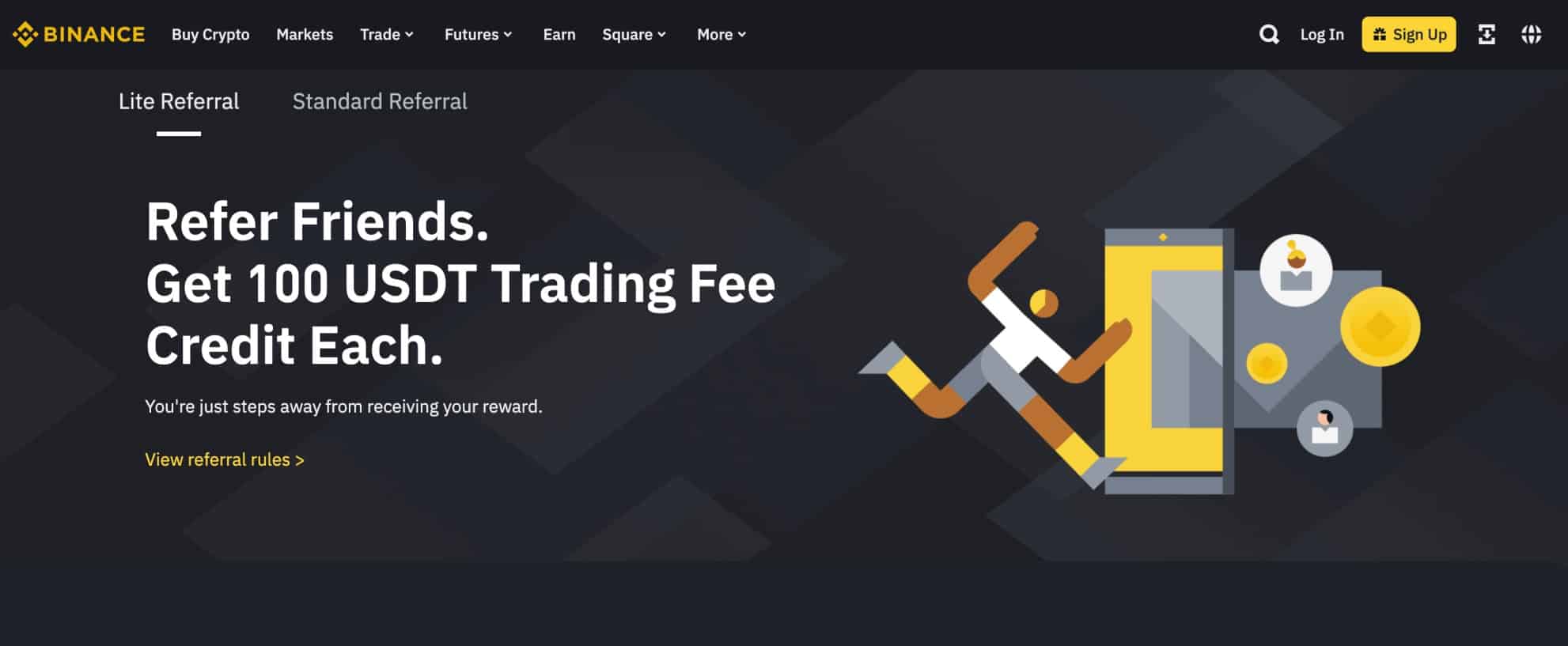 Binance referral program earn free bitcoin