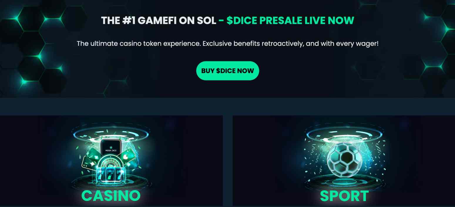 Mega Dice token presale 