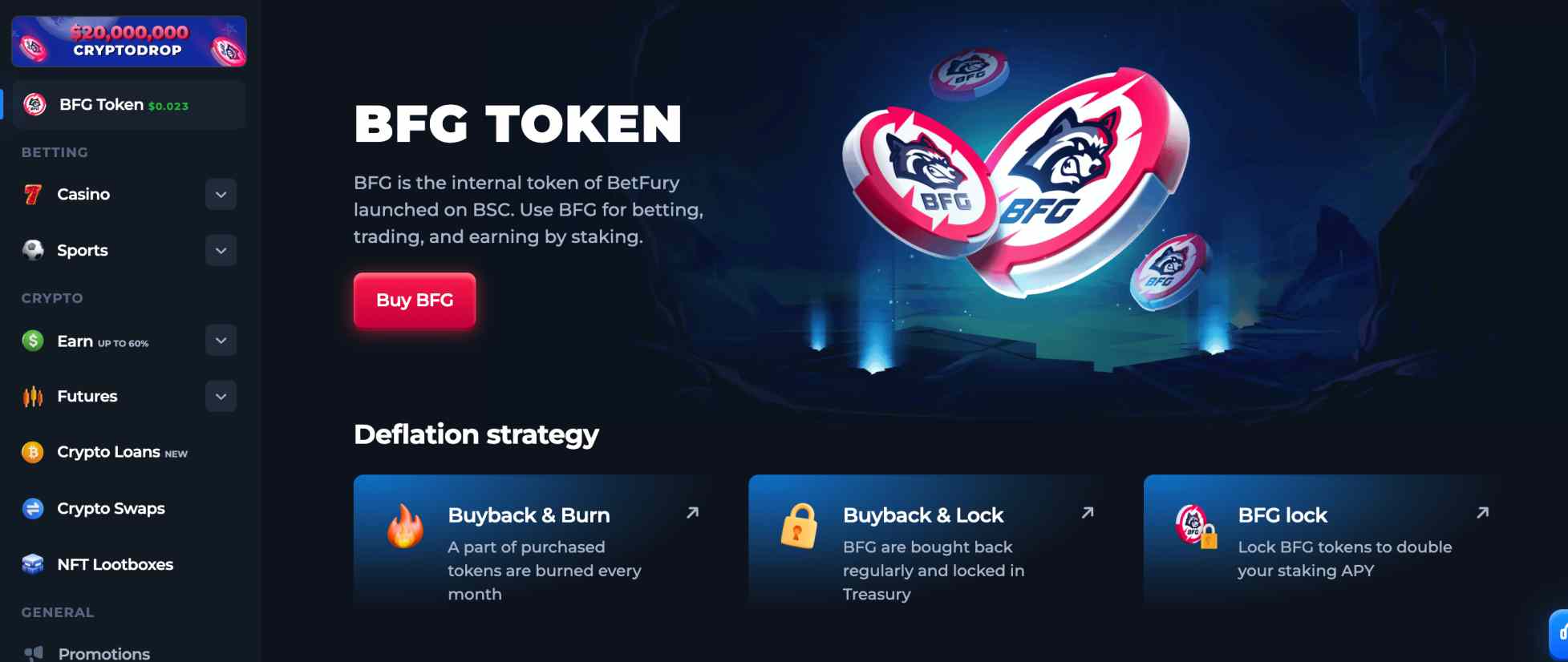 BetFury token BFG