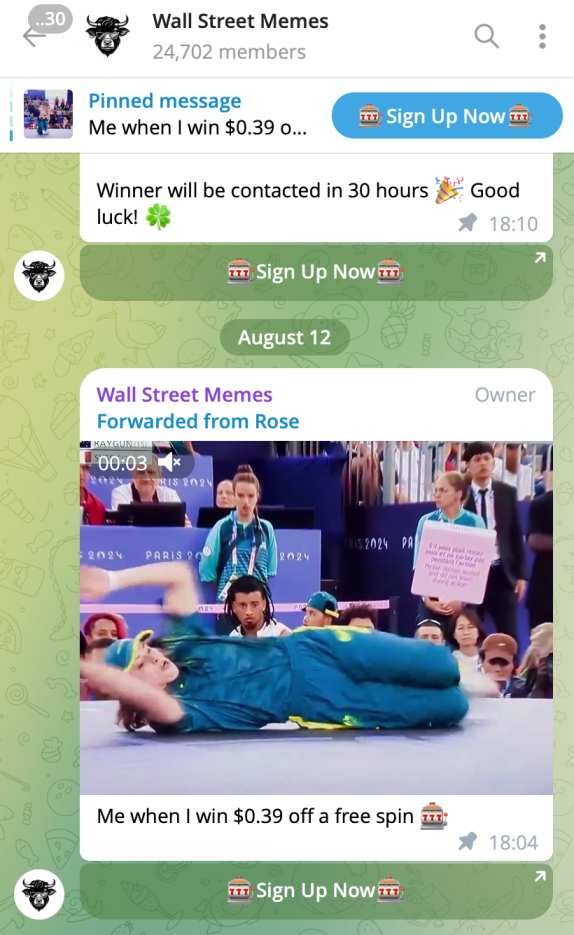 Wall Street Memes Telegram