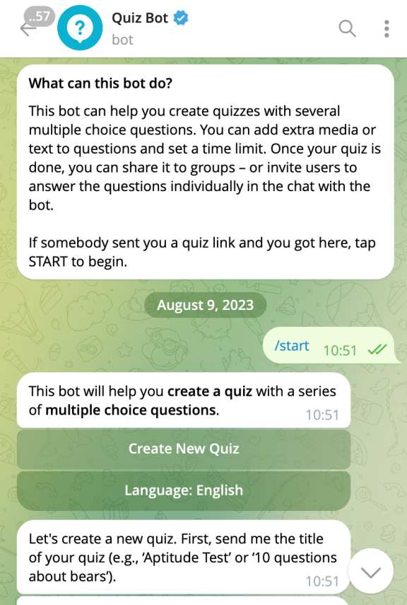 Quiz Bot Telegram