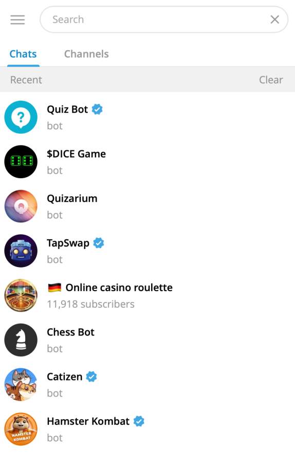 How to find Telegram games 