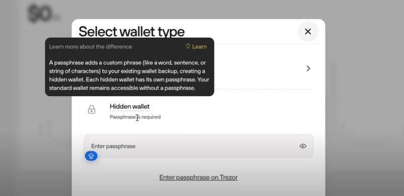 Trezor Hidden Wallet