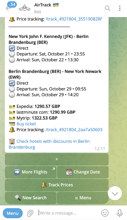 AirTrack Telegram