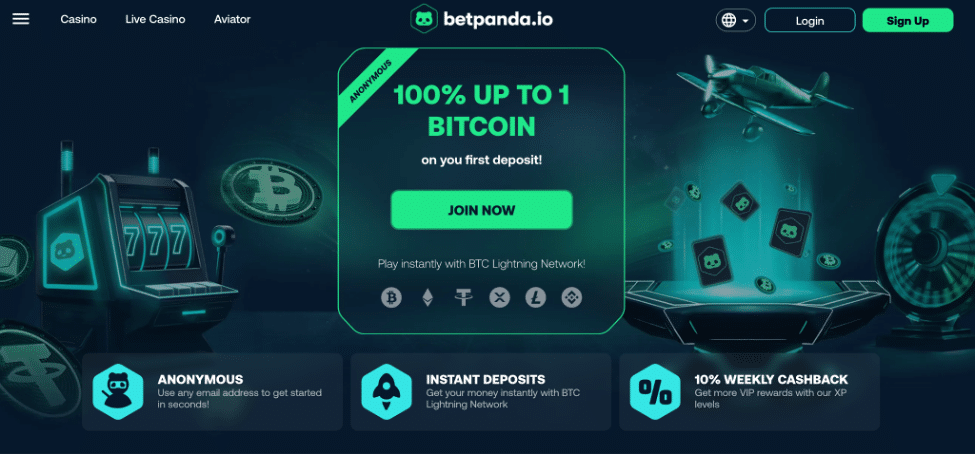 Betpanda.io homepage