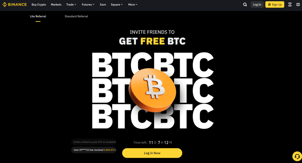 Binance Referral Program Earn Crypto