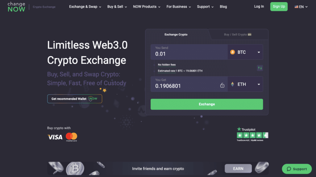 ChangeNOW Home Page