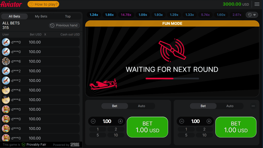 Crash Betting Between Rounds