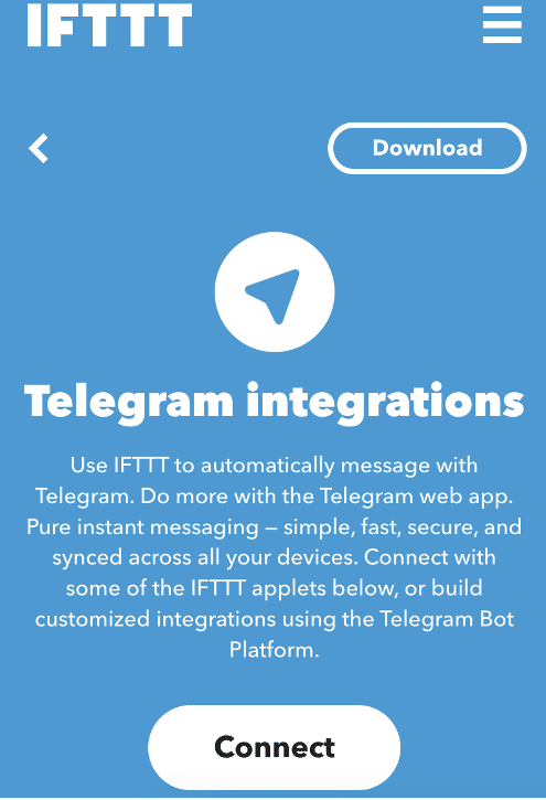 IFTTT Telegram