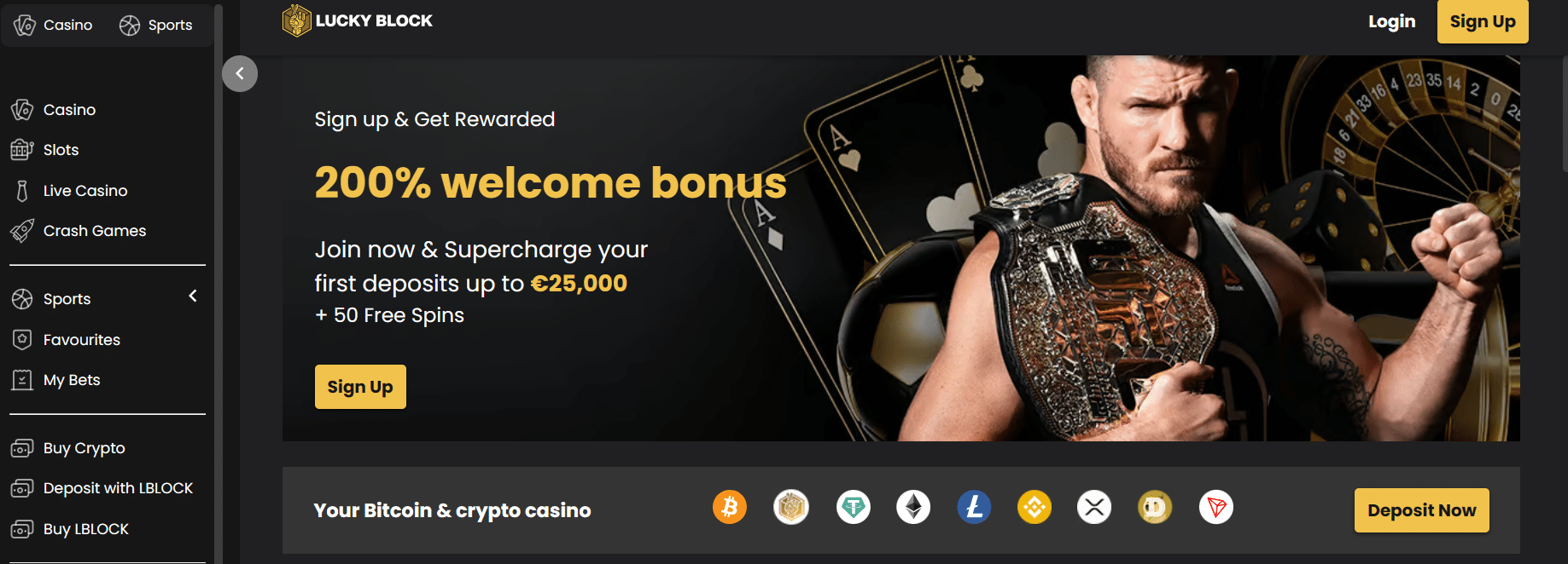 Lucky Block deposit bonus