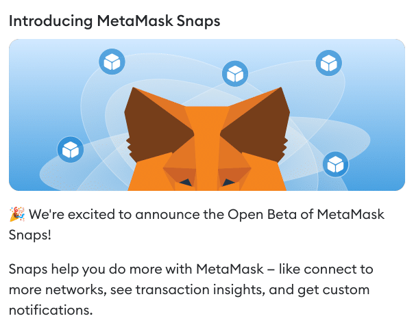 metamask snaps