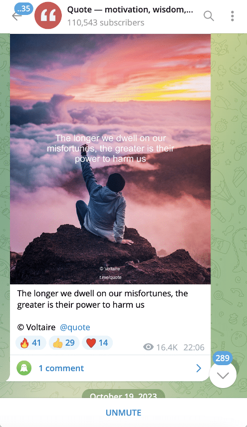 Quote Telegram