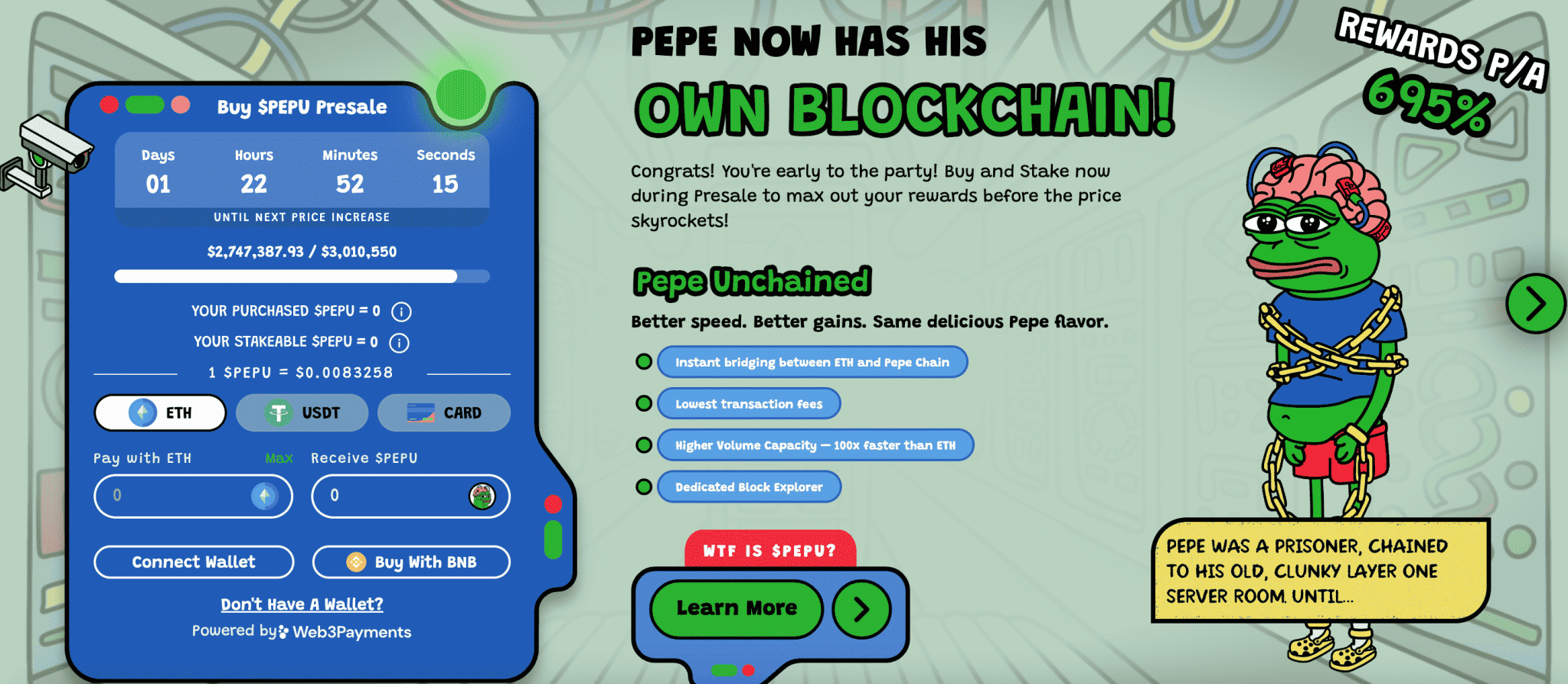 Pepe Unchained presale