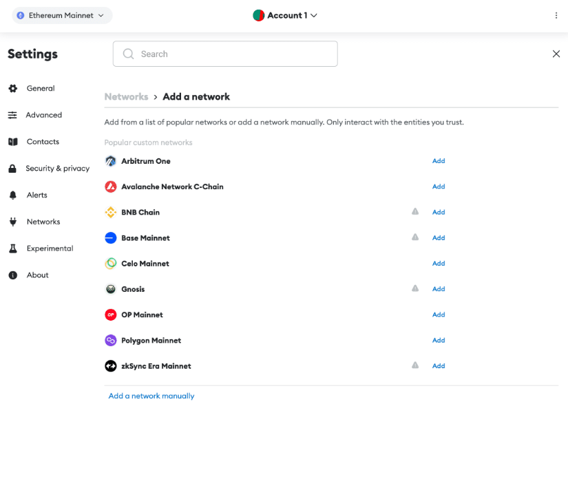 how to add polygon to metamask