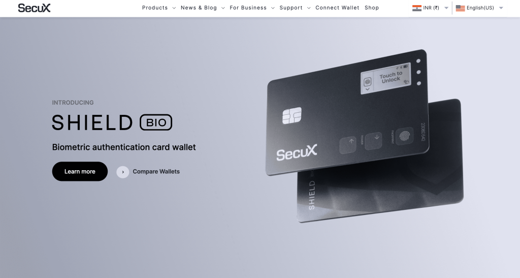 SecuX Home Page