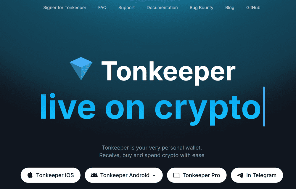 Tonkeeper Crypto Wallet