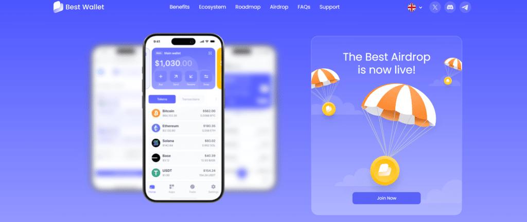 Web3 Wallet Best Wallet launches a token airdrop: is this the simplest way to earn $BEST tokens in 2024? Find out here!