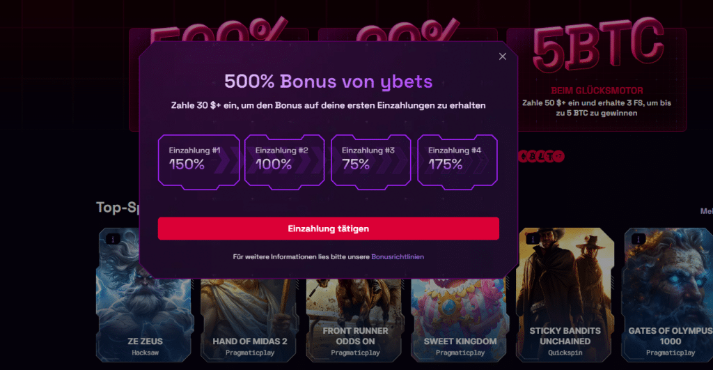 ybets bonus